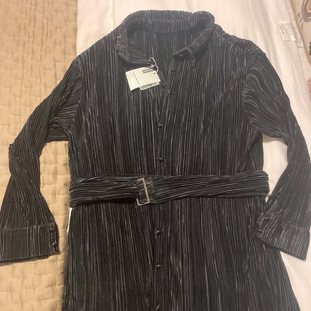 Black mini dress